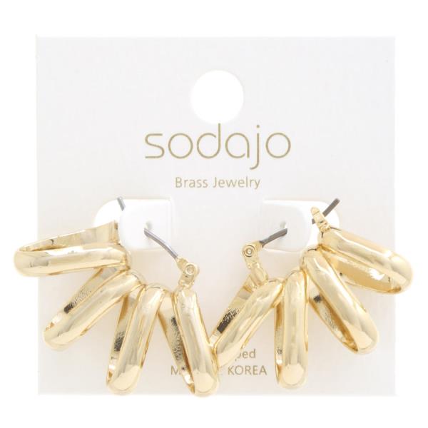 SODAJO METAL GOLD DIPPED EARRING