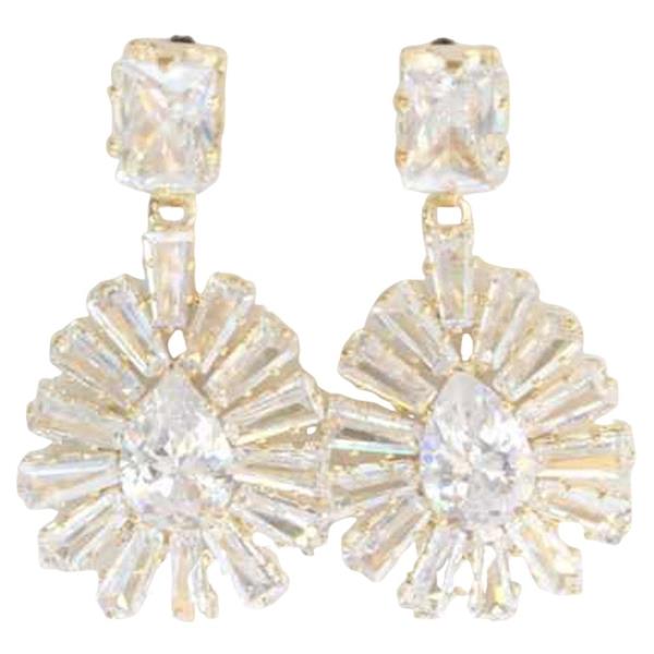 RHINESTONE DANGLE EARRING