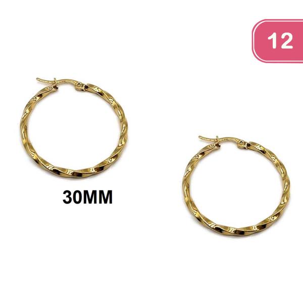 HOOP EARRING (12 UNITS)
