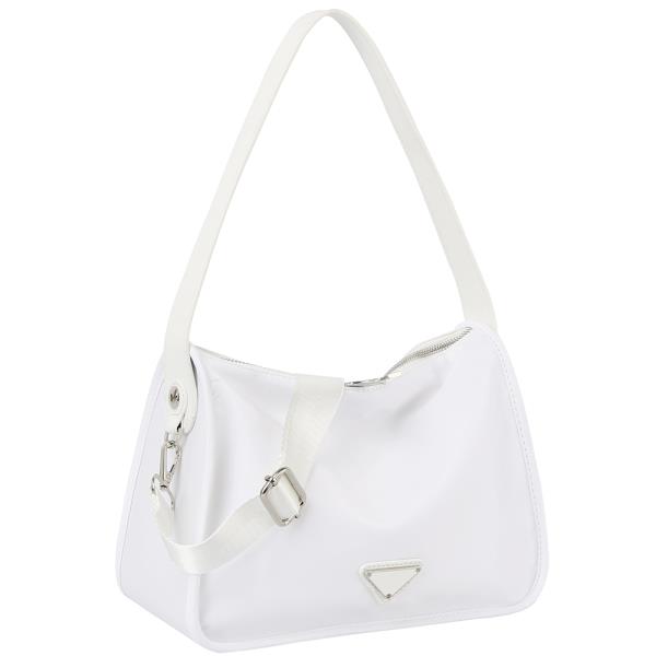 SMOOTH TRIANGULAR SHOULDER CROSSBODY BAG
