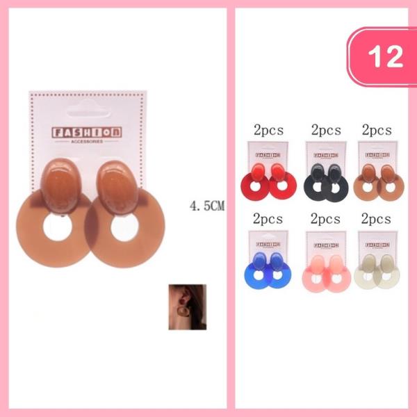 DOOR KNOCKER POST EARRING (12 UNITS)