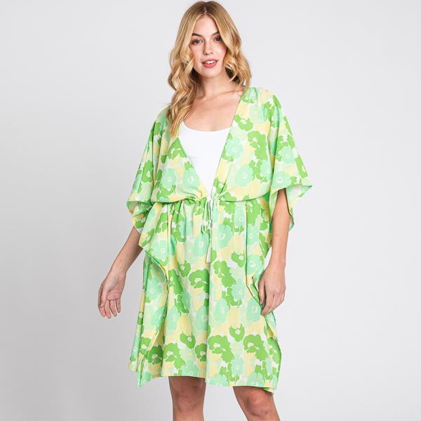 FRONT ROPE FLOWER KIMONO