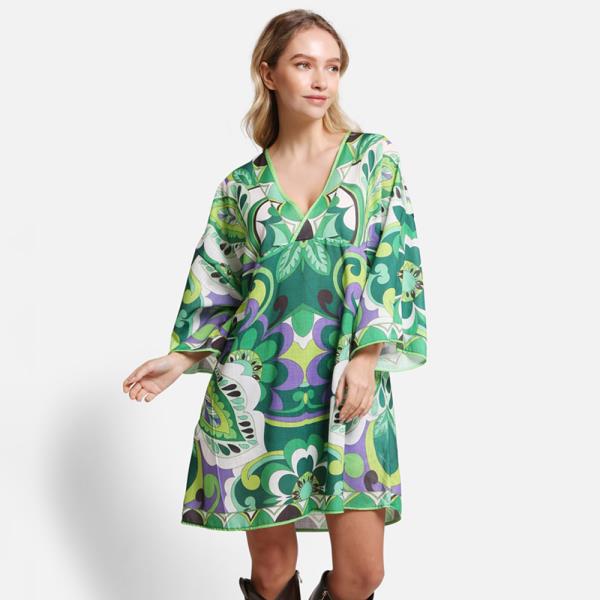 MIXED COVER UP DRESS