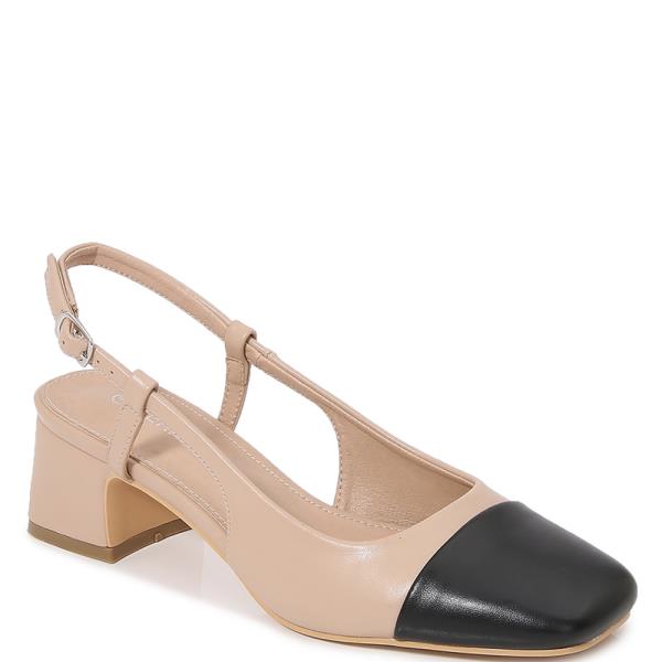TOECAP LOW CHUNKY HEEL SLINGBACK 12 PAIRS