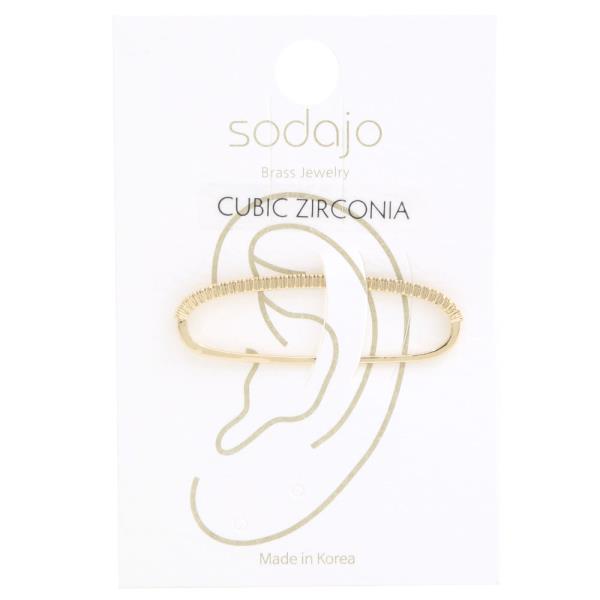 SODAJO CZ METAL EAR CUFF