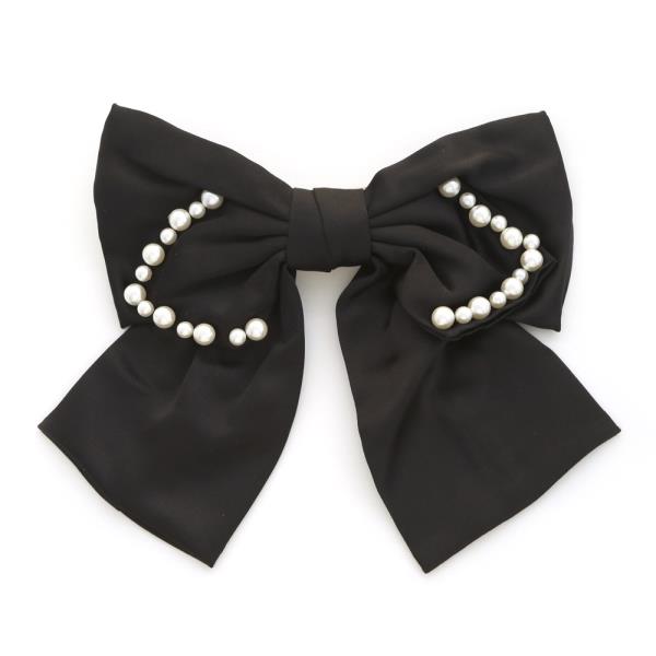 PEARL BEAD HAIR BOW