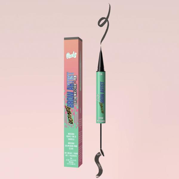 RUDE ULTIMATE BROW ARTIST BROW MASCARA AND PEN - Black Brown