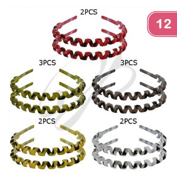 TWISTED 2 PAIR HEADBAND (12 UNITS)