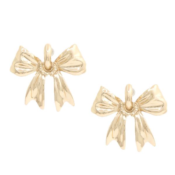 BOW METAL EARRING