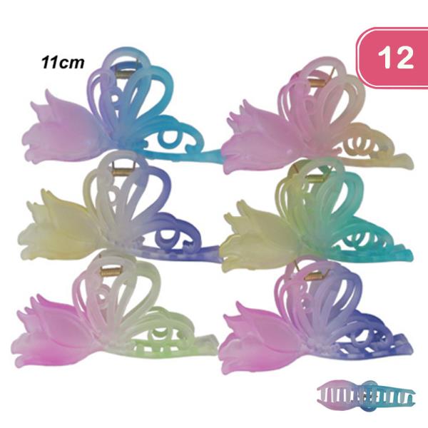 ROSE HAIR CLIP (12 UNITS)