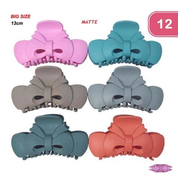 BOW HAIR CLIP (12 UNNITS)