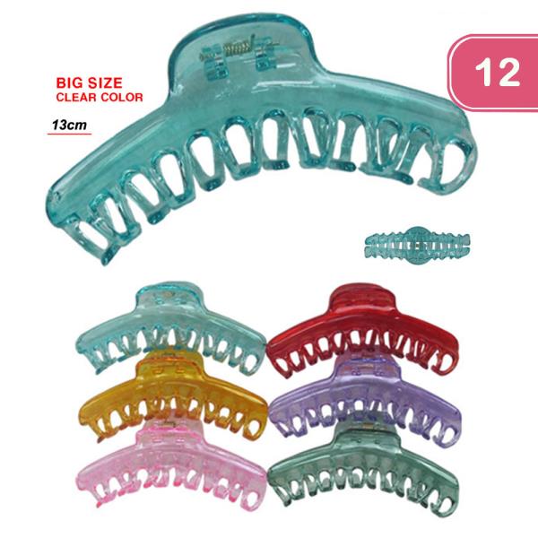 BIG SIZE HAIR CLIP (12 UNITS)
