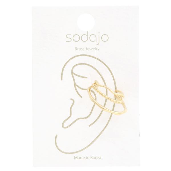 SODAJO DOUBLE HOOP METAL EAR CUFF