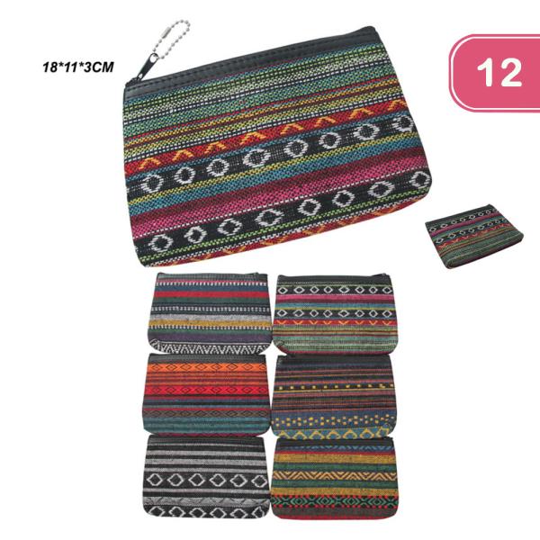 AZTEC PATTERN POUCH (12 UNITS)