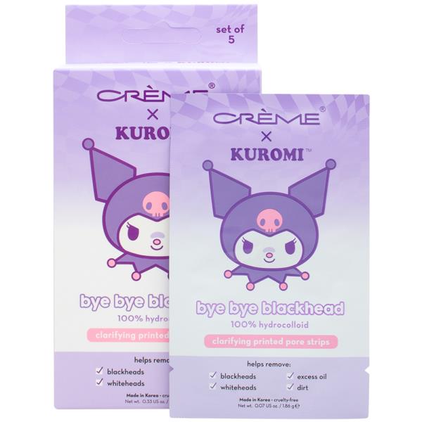 BYE BYE BLACKHEAD KUROMI CLARIFYING PRINTED PORE STRIPS SET OF 5