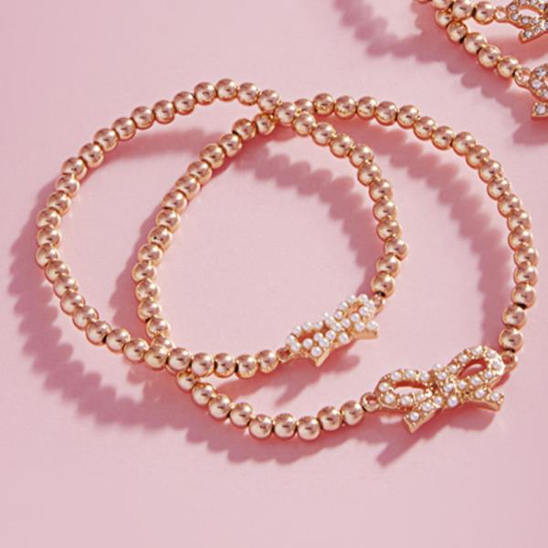 FOR KIDS RIBBON BOW STRETCH BRACELET