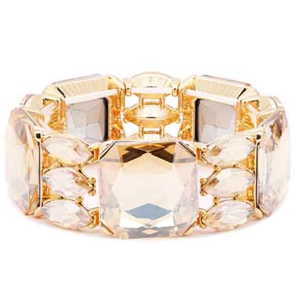 RHINESTONE GOLD DIPPED BRACELET