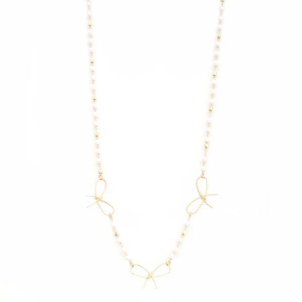 PEARL RIBBON NECKLACE