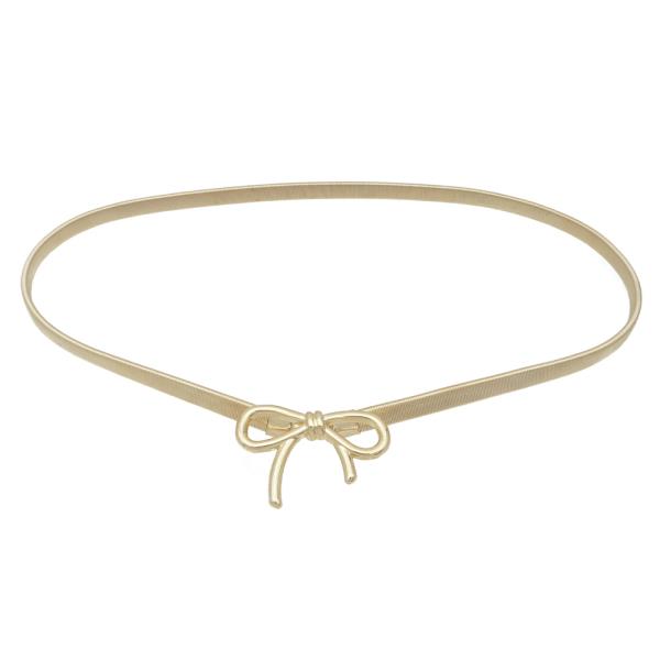 BOW ACCENT SLINKY CHAIN BELT