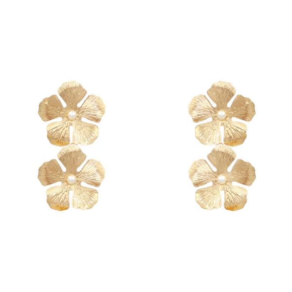FLOWER METAL EARRING