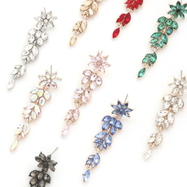 CRYSTAL STONE DROP EARRING