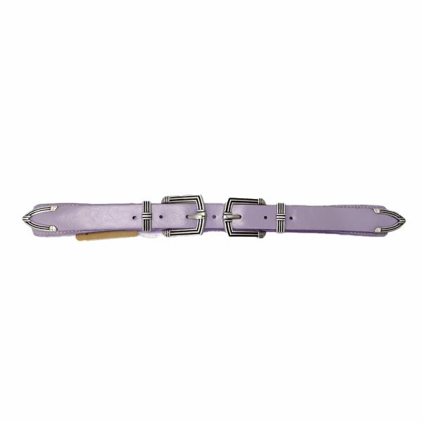 WESTERN STYLE DOUBLE BUCKLE BELT
