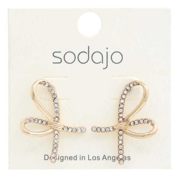 SODAJO BOW METAL EARRING