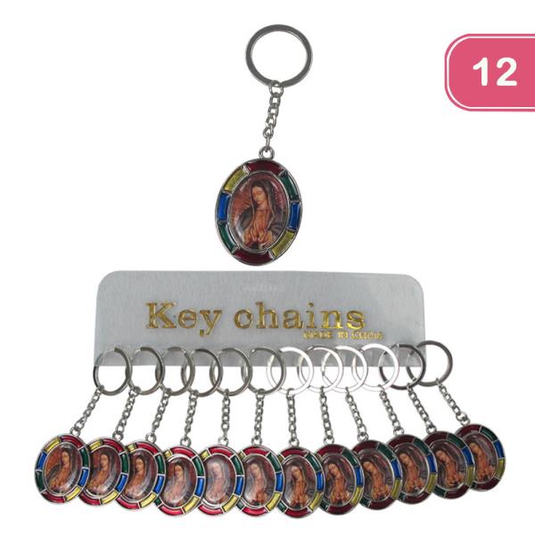 VIRGIN MARY KEYCHAIN (12 UNITS)