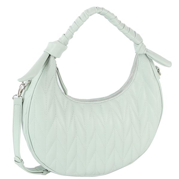 QUILT PATTERN KNOT SHOULDER CROSSBODY BAG