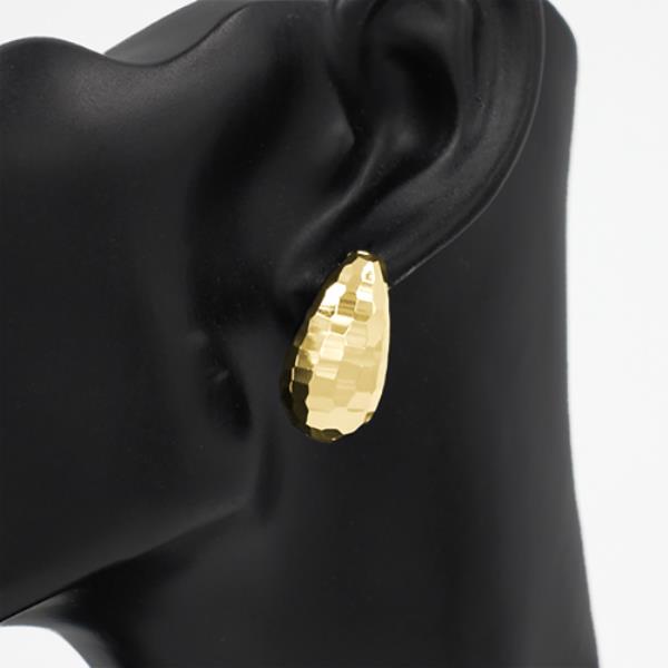METAL TEARDROP EARRING