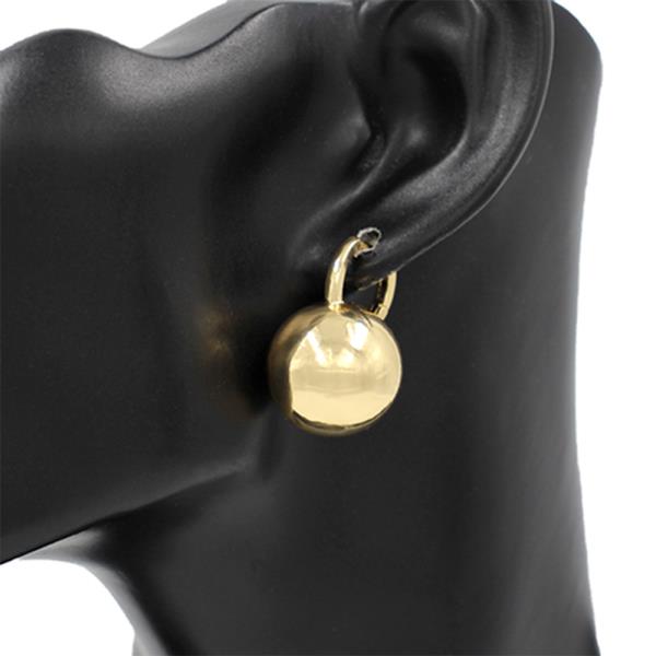 BALL BEAD METAL EARRING