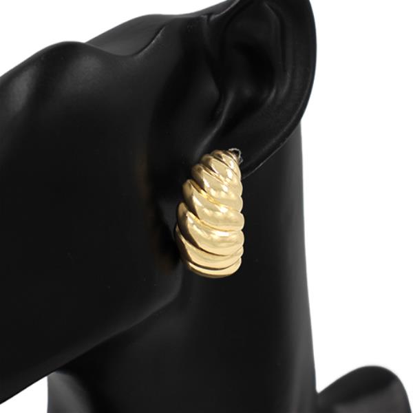 METAL SHRIMP EARRING