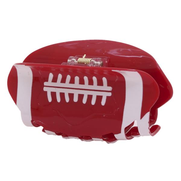 FOOTBALL GAME DAY HAIR CLAW CLIPS