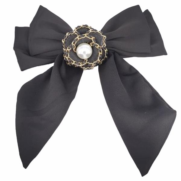 FLOWER RIBBON HAIR BOW PIN