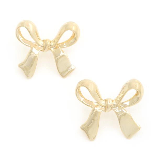 SODAJO BOW GOLD DIPPED EARRING