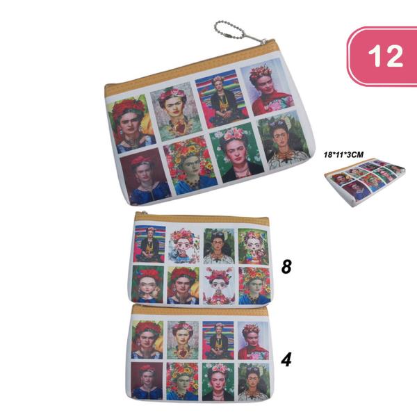 FRIDA KAHLO COIN PURSE KEYCHAIN (12 UNITS)