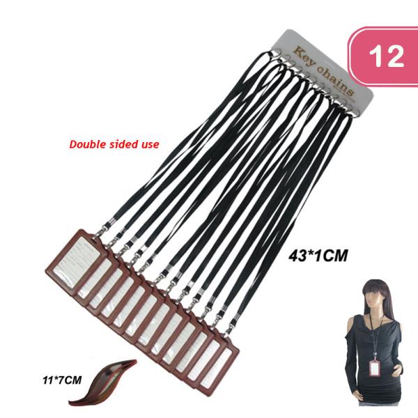 DOUBLE SIDED ID BADGE HOLDER (12 UNITS)