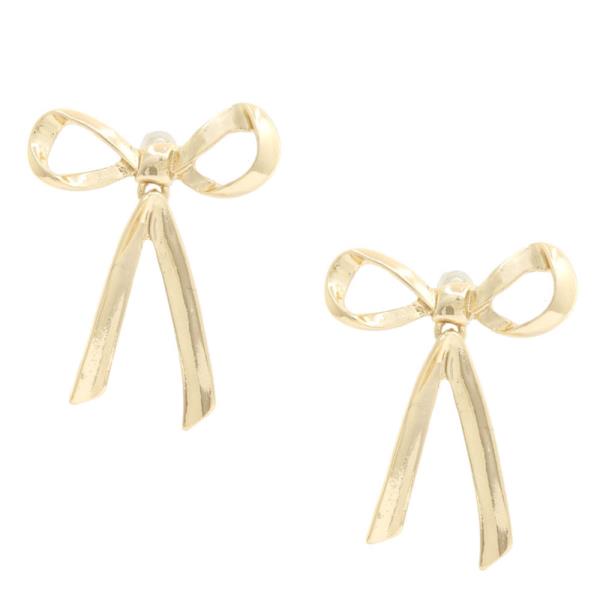 BOW METAL EARRING
