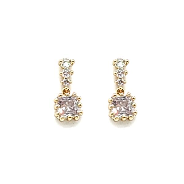 CZ STONE DAINTY EARRING