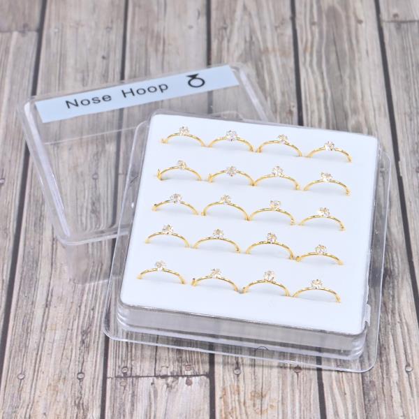 STONE NOSE HOOP RING (20 UNITS) 1 BOX