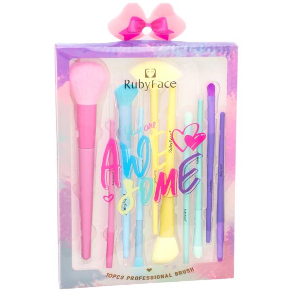 YOU ARE AWESOME 10 PCS PROFESSIONAL BRUSH SET