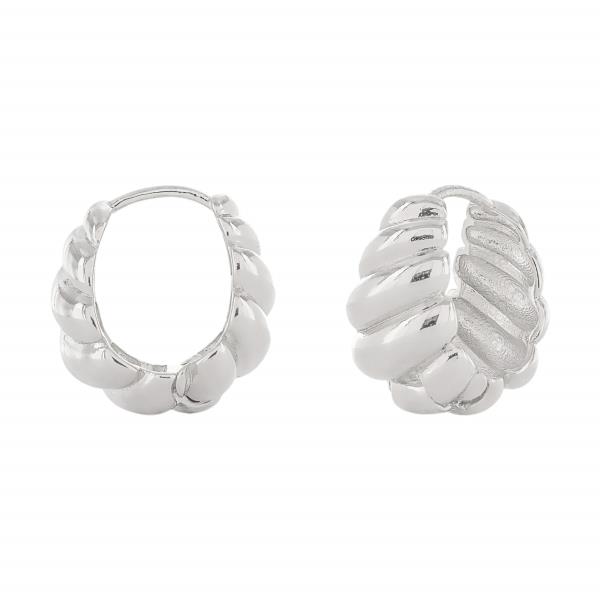 METAL HOOP EARRING