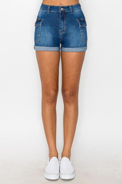 ($10.50/EA X 6 PCS) CARGO POCKET SHORTS W ROLL CUFF