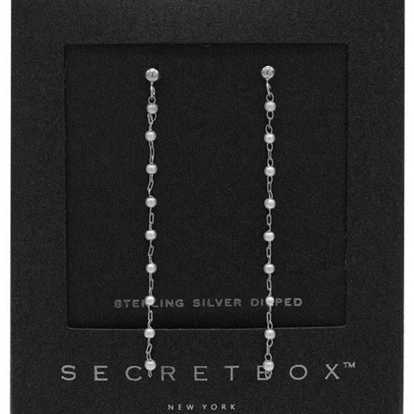 SECRET BOX 14K GOLD DIPPED PEARL DROP EARRING