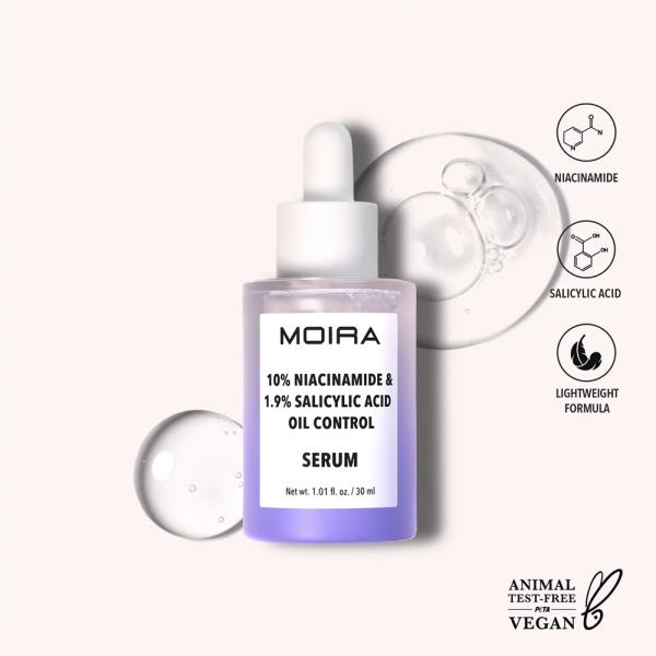 MOIRA 10% NIACINAMIDE & 1.9% SALICYLIC ACID OIL CONTROL SERUM