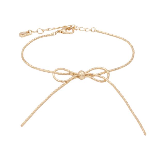 RIBBON METAL CHAIN BRACELET