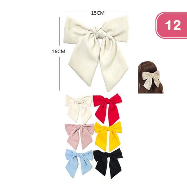 HAIR BOW PINS (12 UNITS)