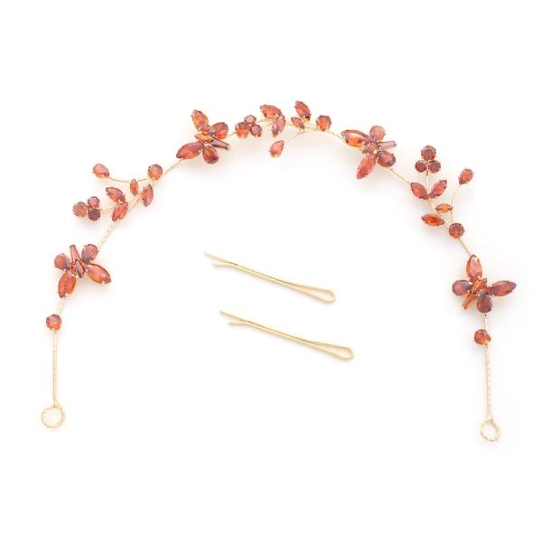 BUTTERFLY RHINESTONE HAIR VINE