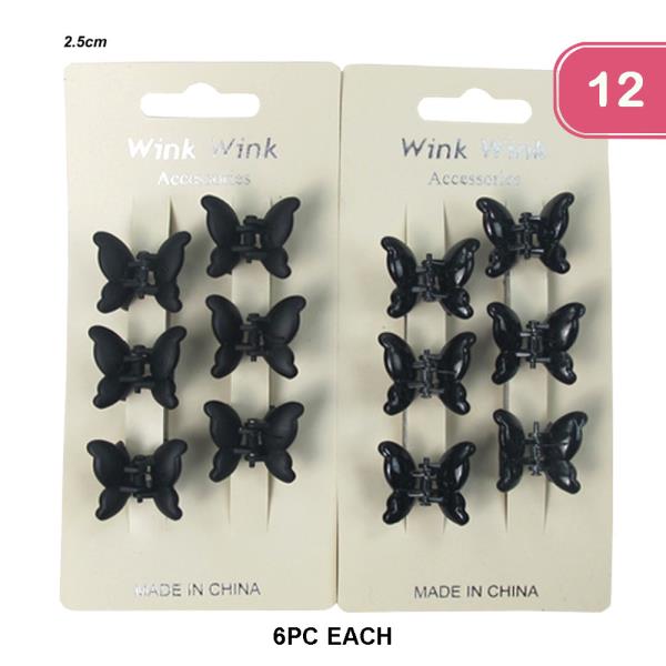 BUTTERFLY JAW HAIR CLIP (12 UNITS)