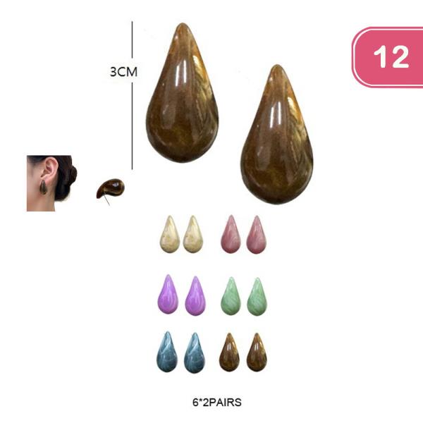 TEARDROP EARRING (12 UNITS)